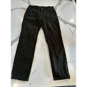 Kut From The Kloth Ankle Straight Leg Zip Ankle Pants Faded Black Women’s Sz 10